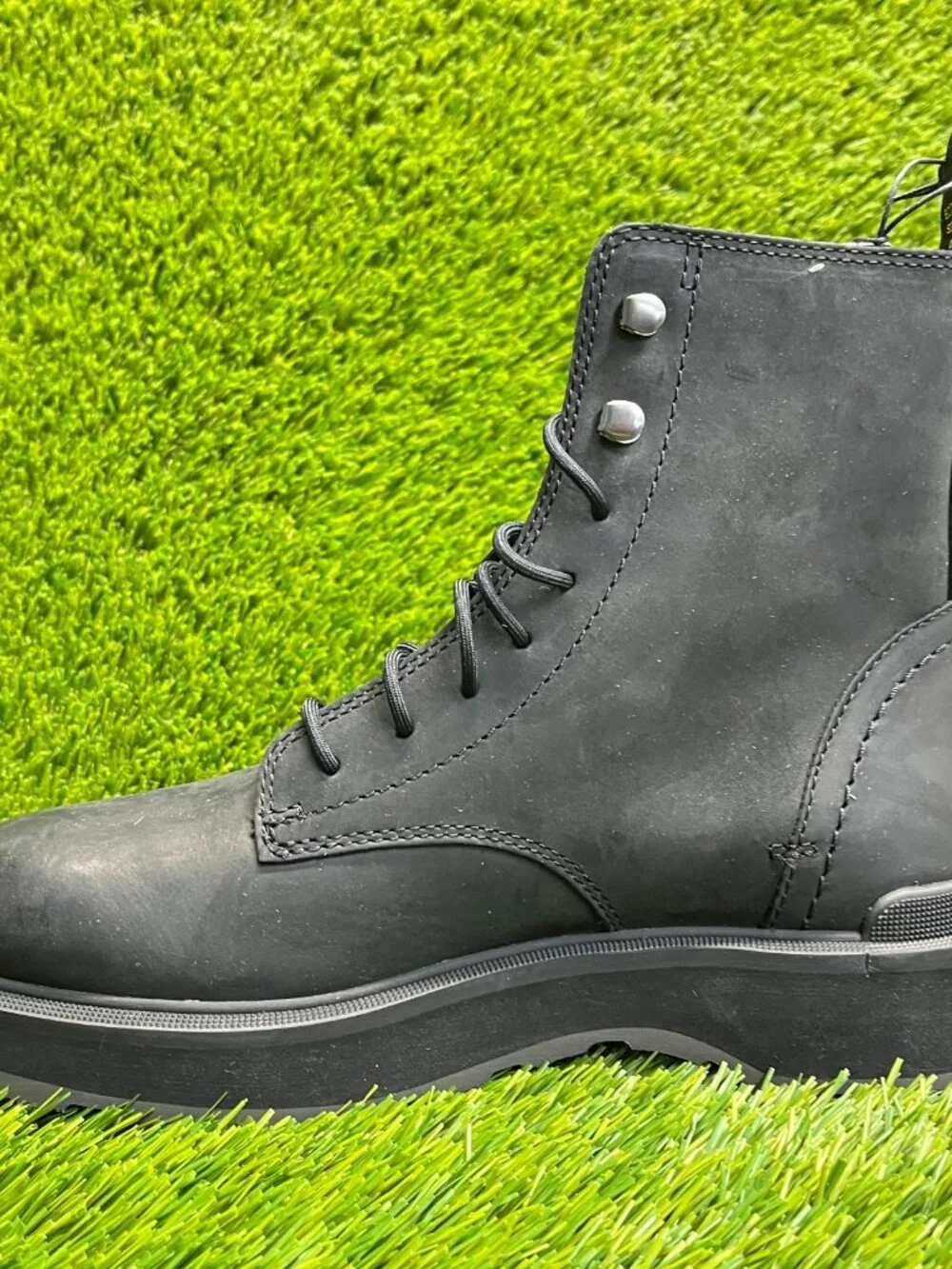 Sorel Hi-Line Womens Size 7.5 Black Classic Outdoor Leather Lace Up Heel Boots_2